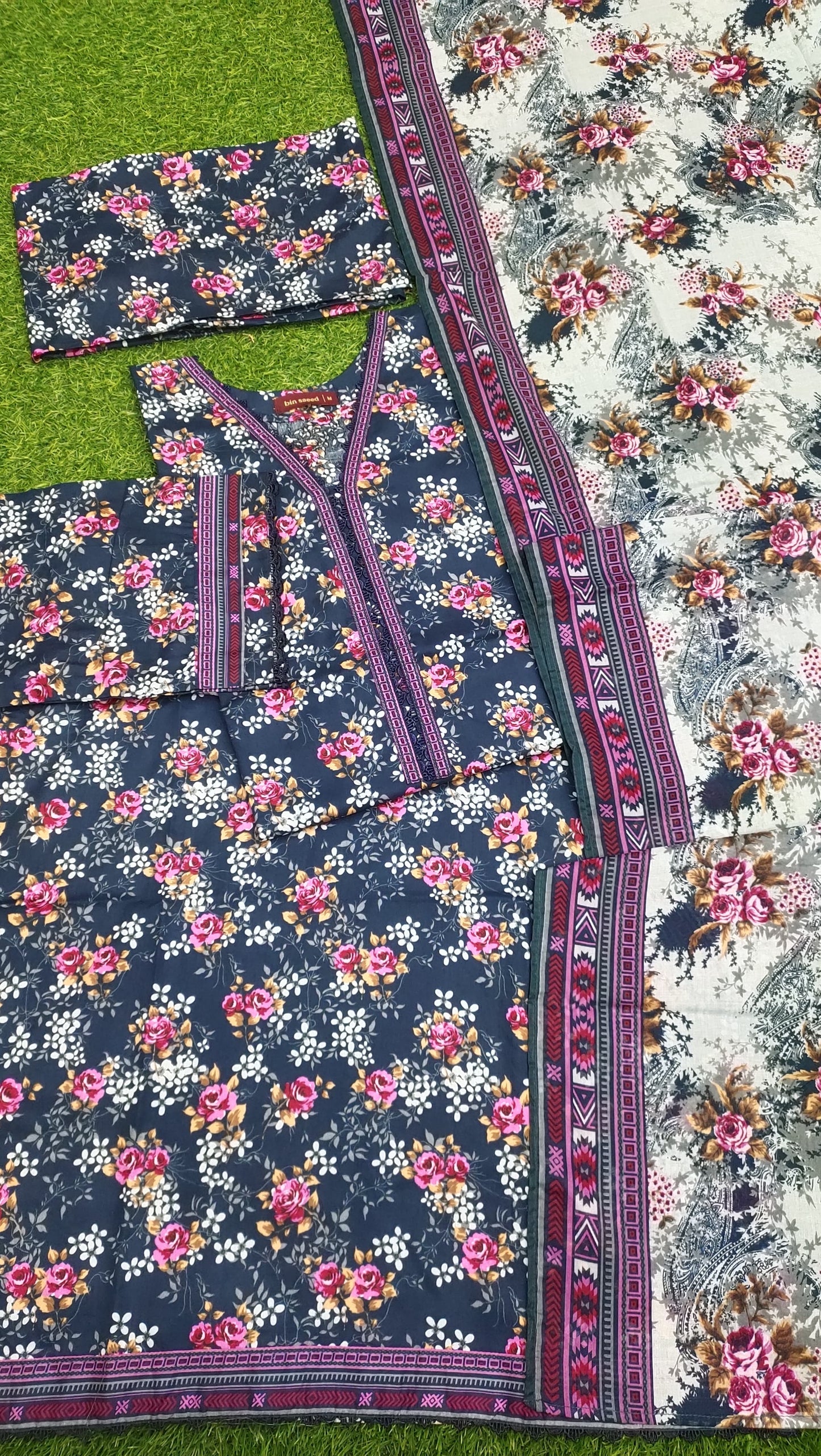 Bin Saeed Digital Printed Lawn 3PC