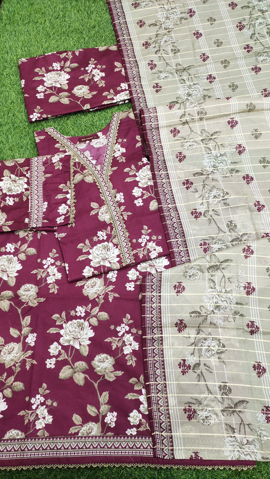 Printed Lawn 3PC
