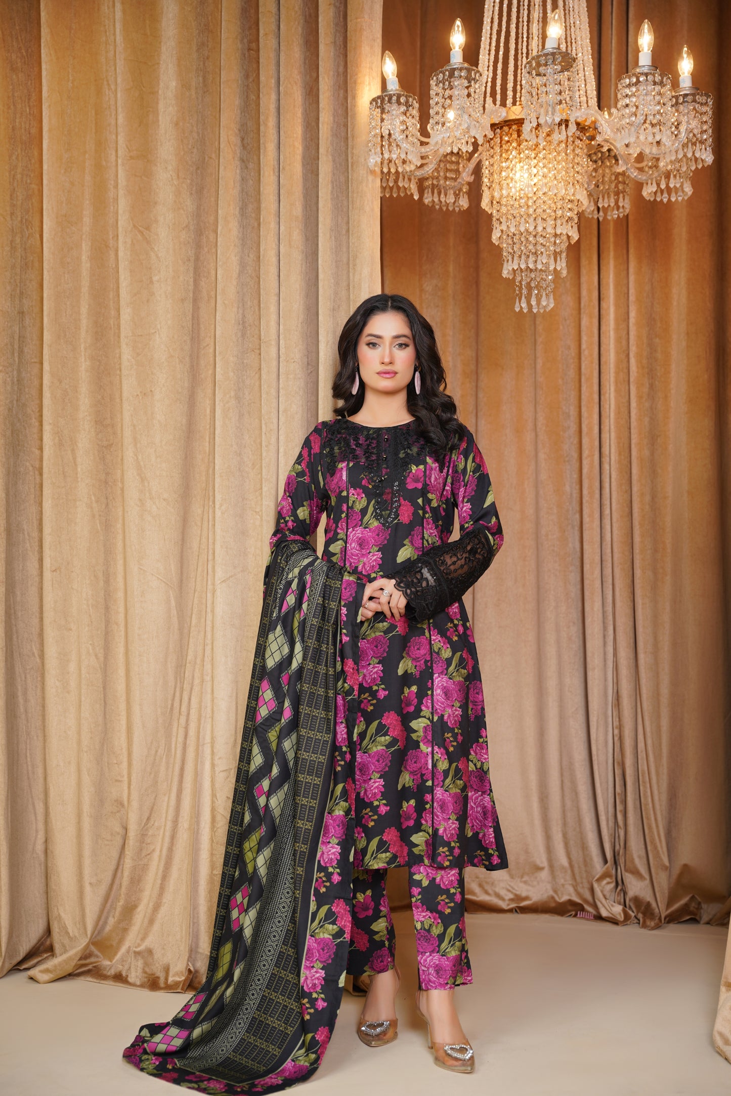 Embroidered Linen 3PC