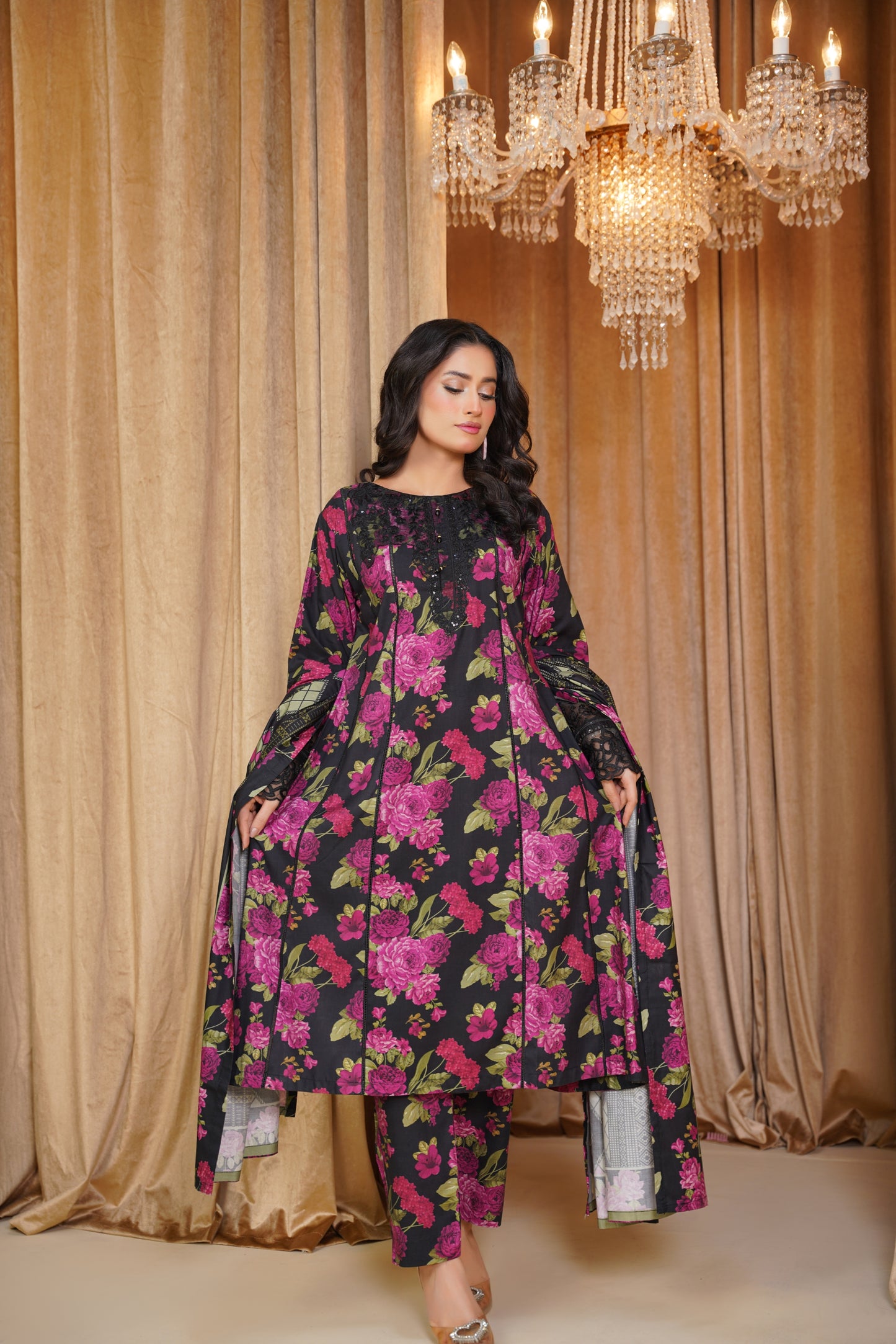 Embroidered Linen 3PC