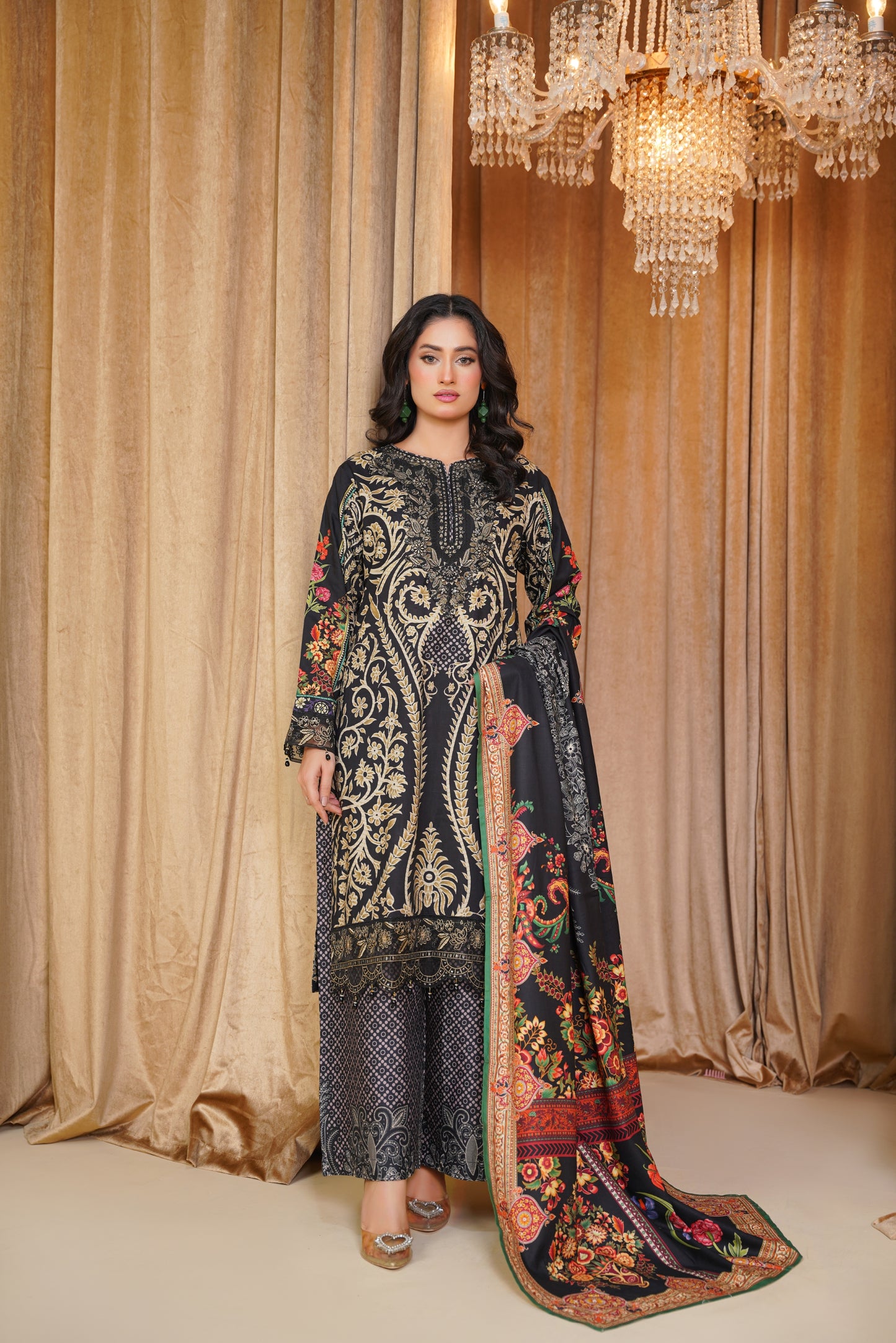 Embroidered Linen 3PC
