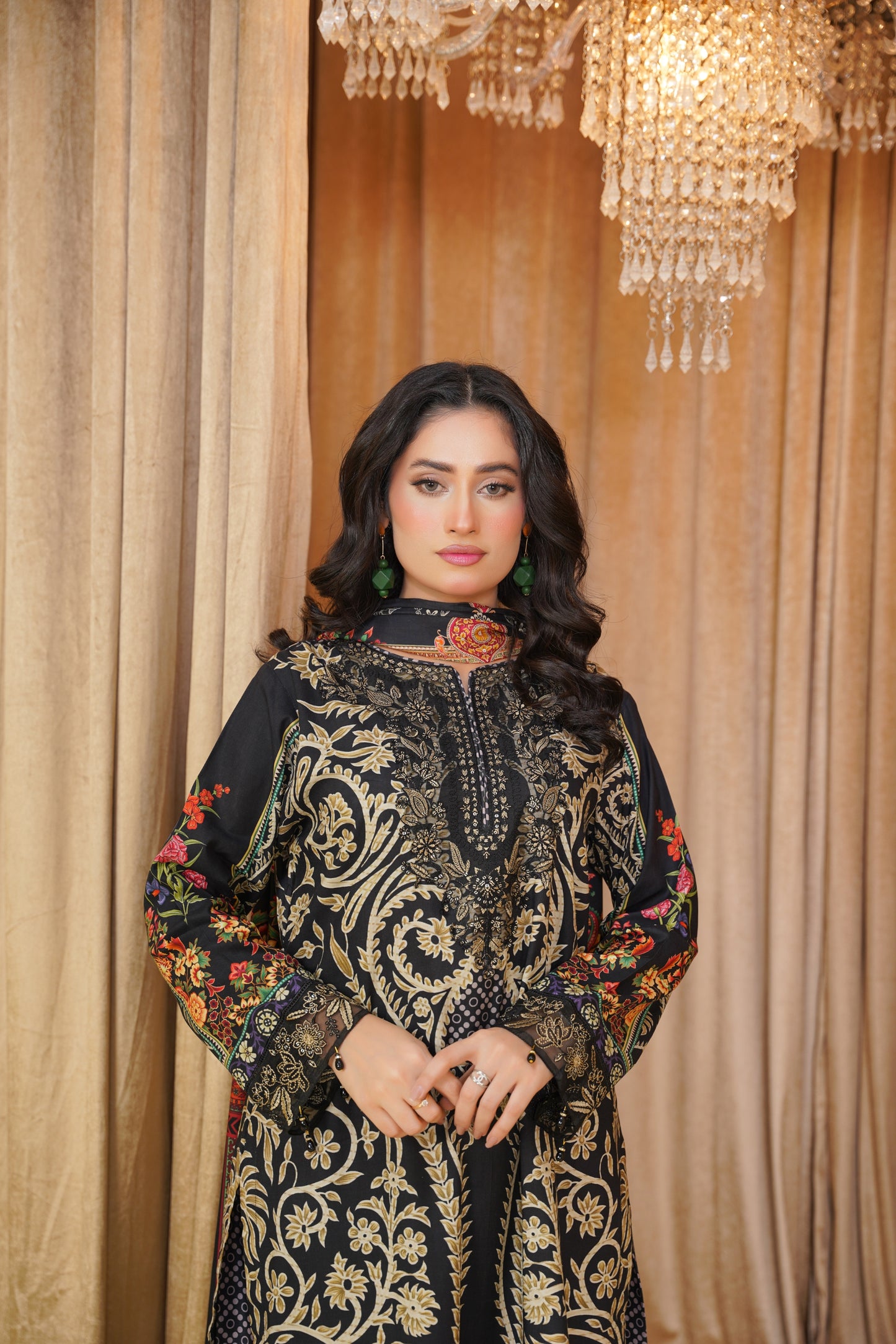Embroidered Linen 3PC