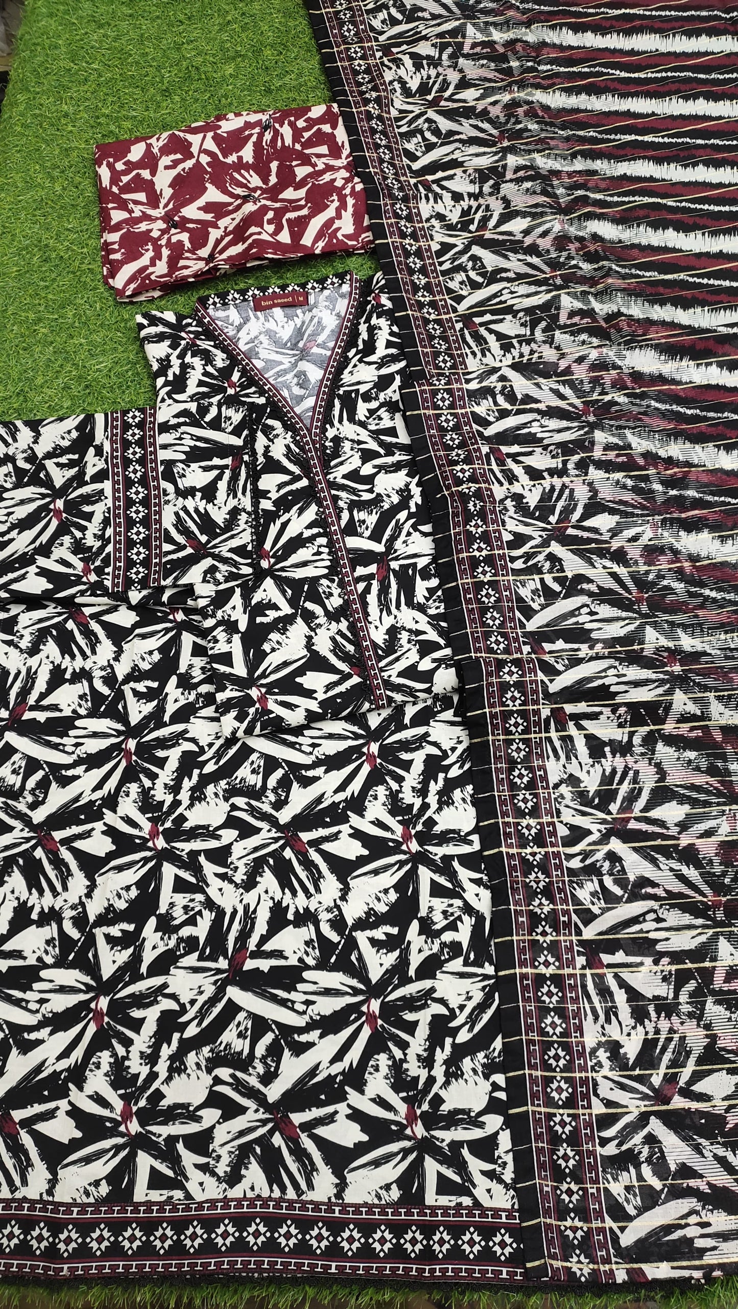 Bin Saeed Digital Printed Lawn 3PC