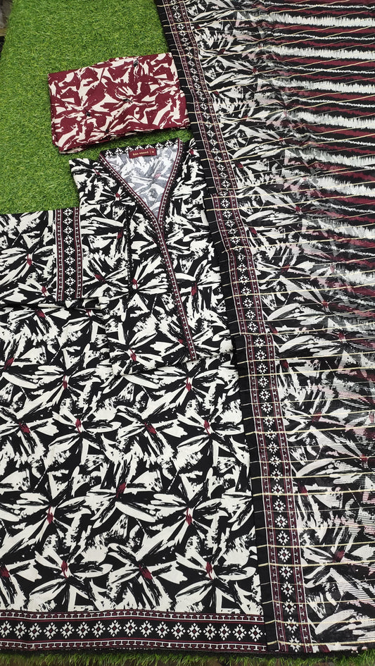 Printed Lawn 3PC