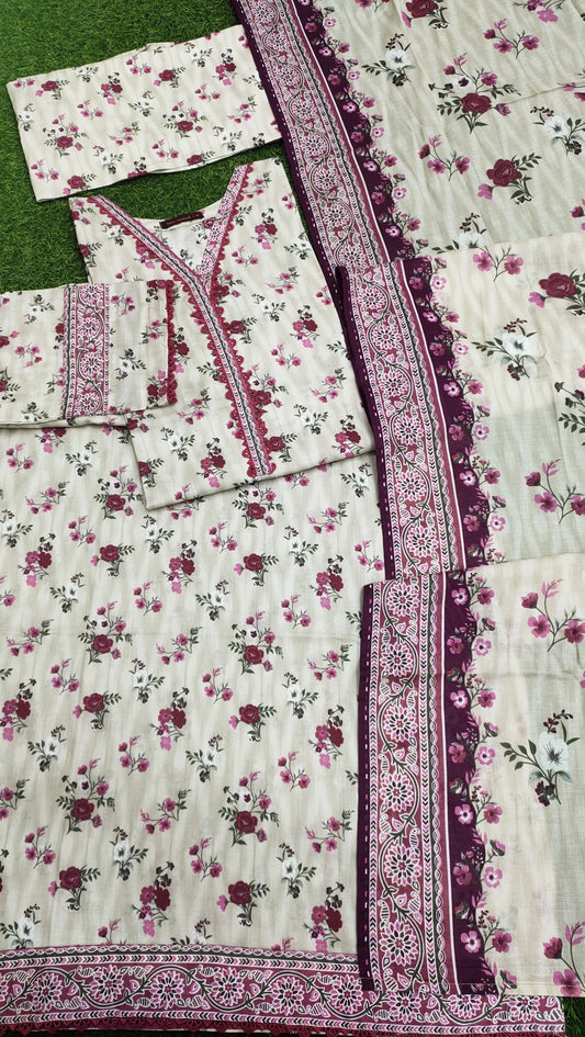 Printed Lawn 3PC