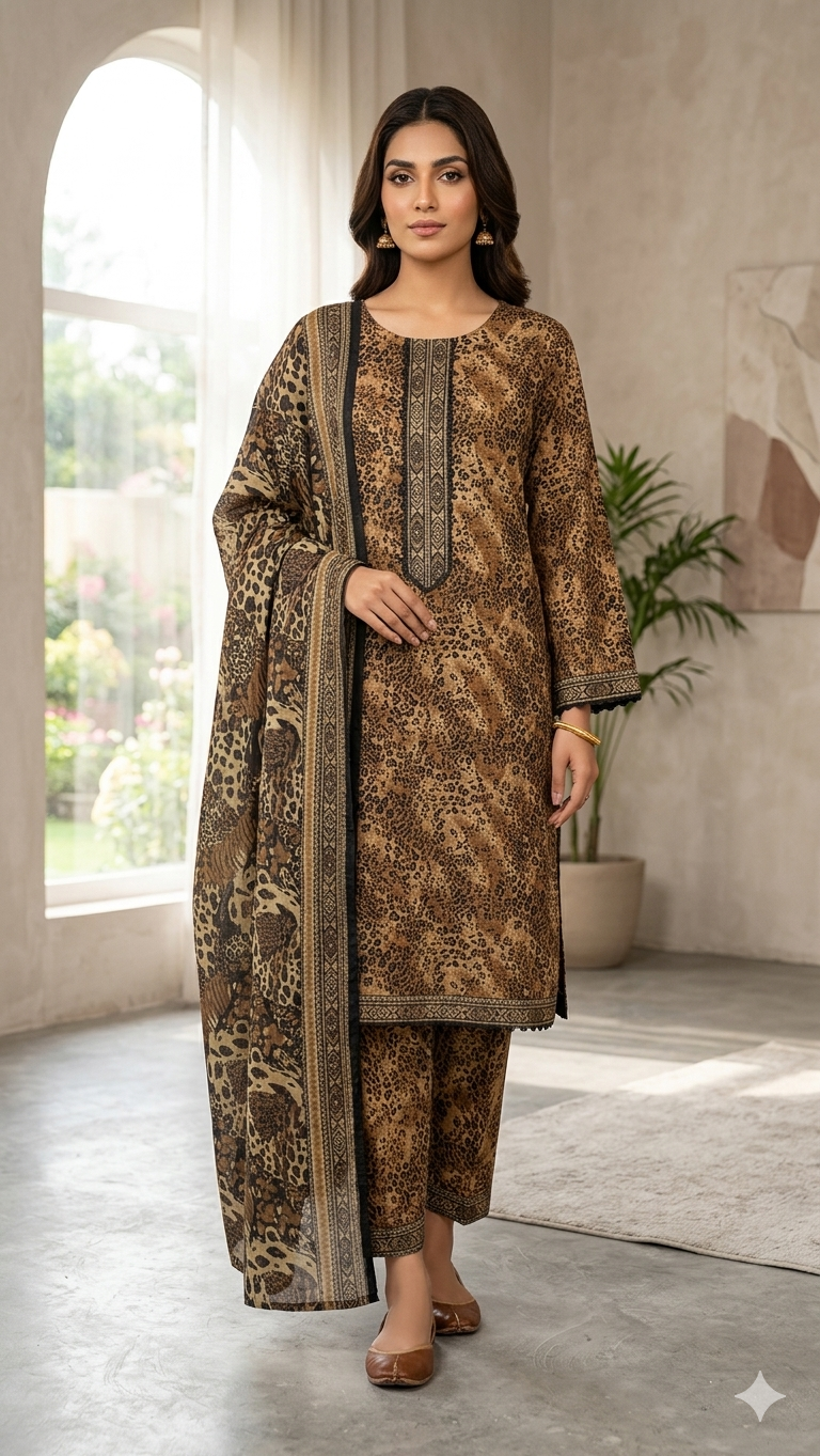 Bin Saeed Digital Printed Lawn 3PC
