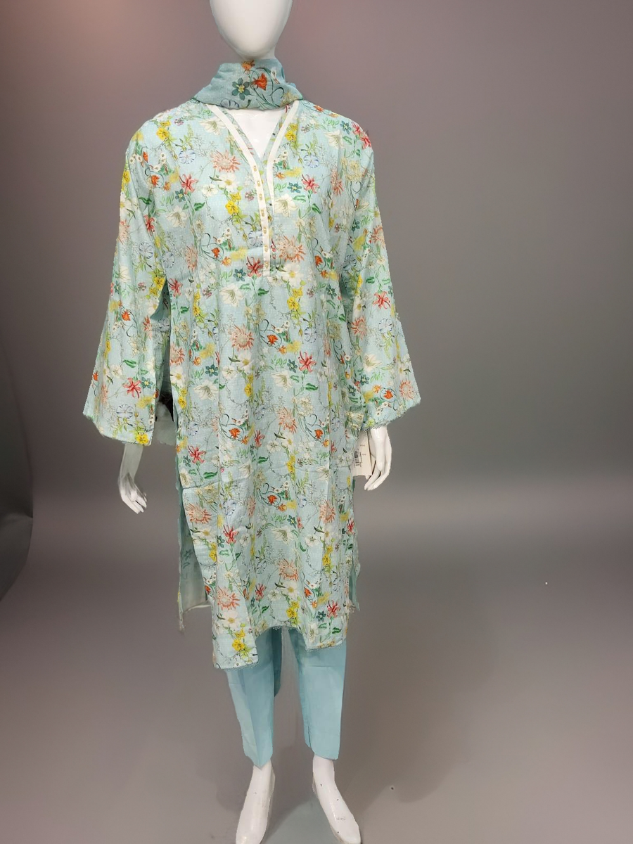 BS Printed Lawn-3PC