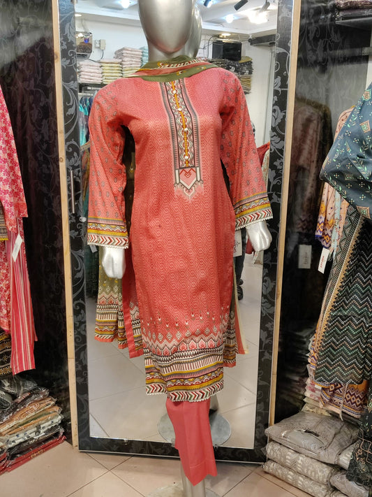 BS Printed Lawn-3PC