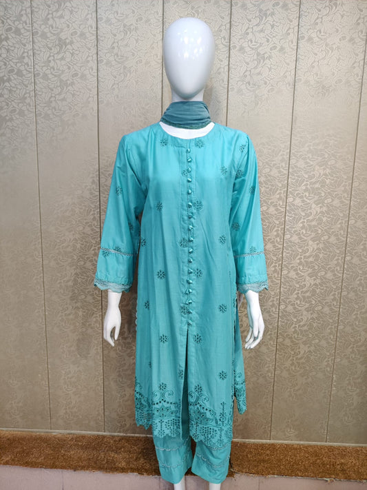 Mirari 3-Piece All over Chikenkari Embroidered Lawn Collection