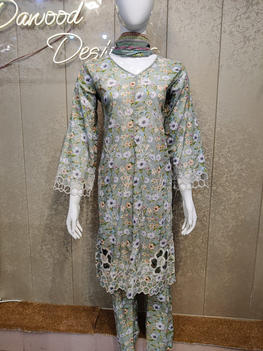 BS Dhaga Kari Lawn-3PC