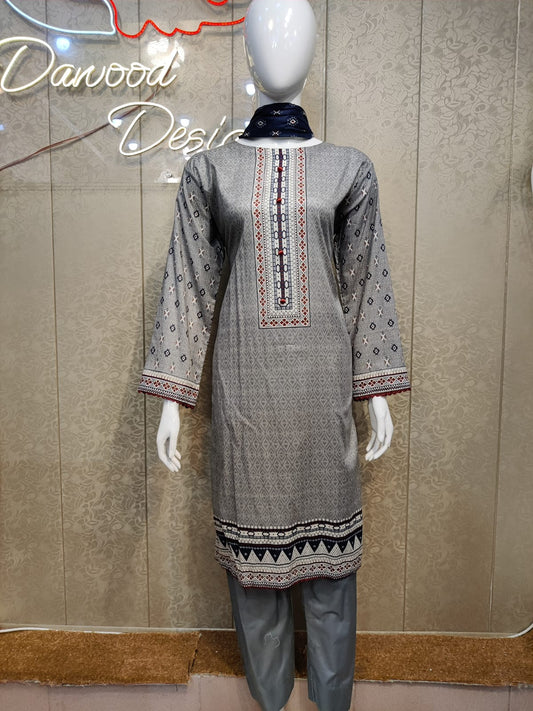 BS Printed Lawn-3PC