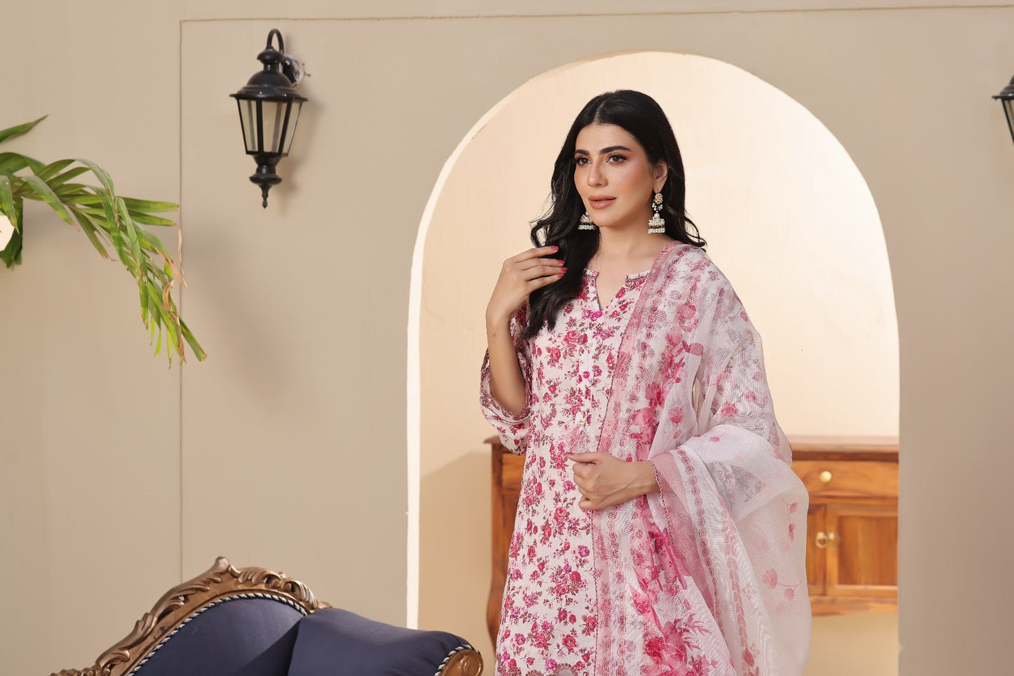 Dressline Emb Lawn-3PC