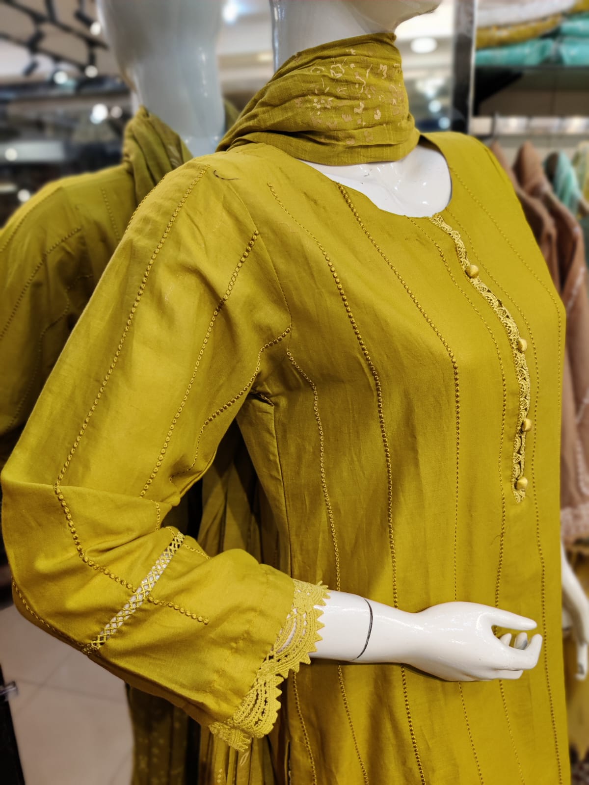 Mirari 3-Piece All over Chikenkari Embroidered Lawn Collection