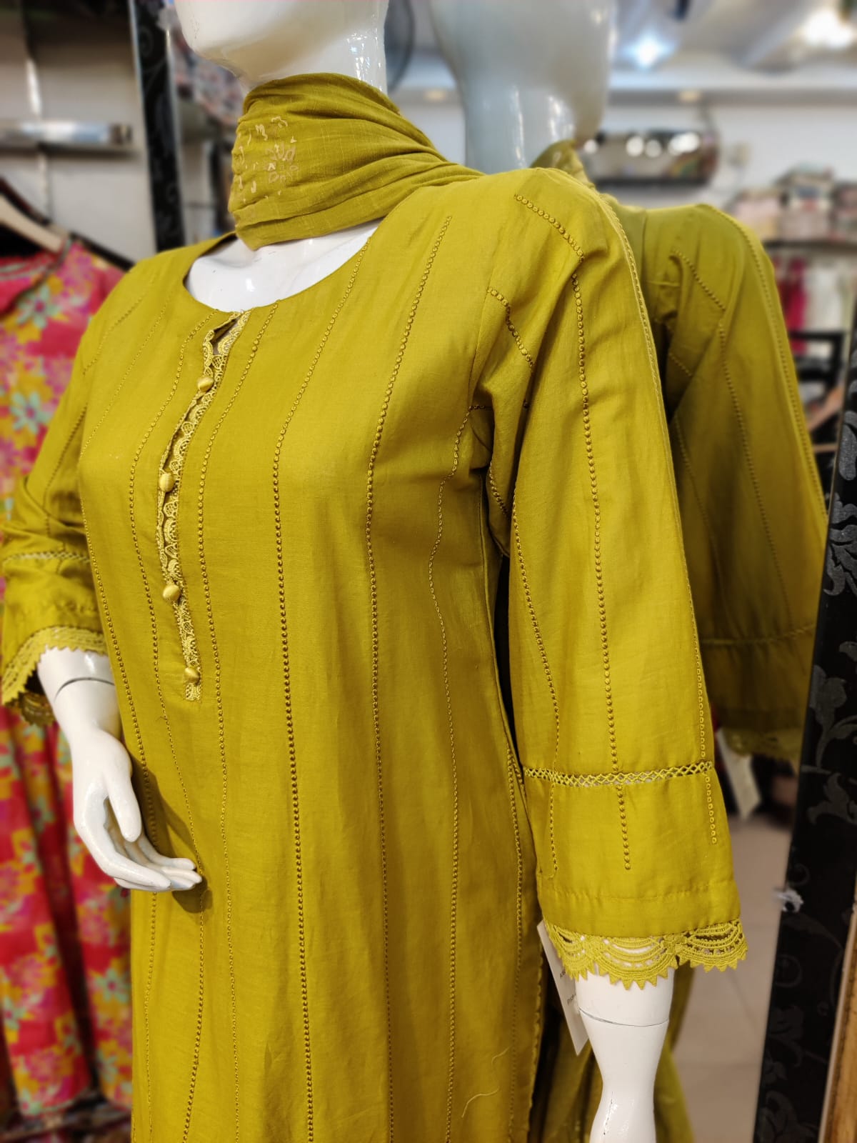 Mirari 3-Piece All over Chikenkari Embroidered Lawn Collection