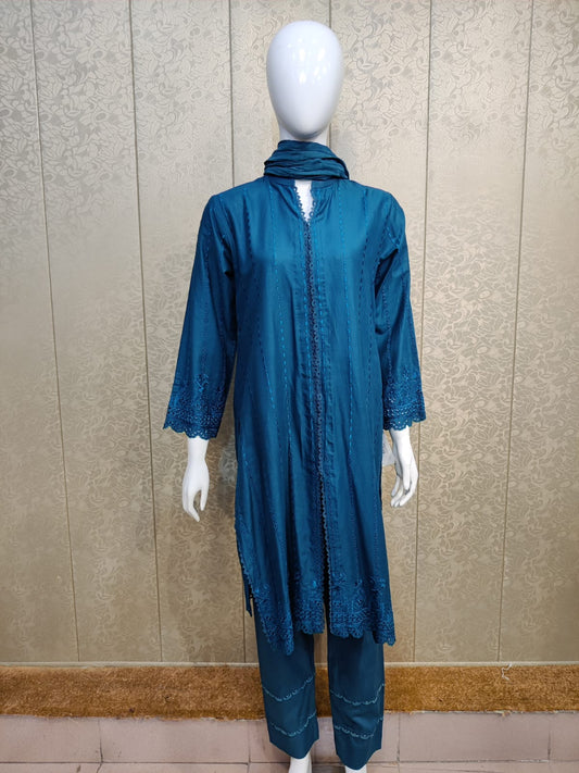 Mirari 3-Piece All over Chikenkari Embroidered Lawn Collection