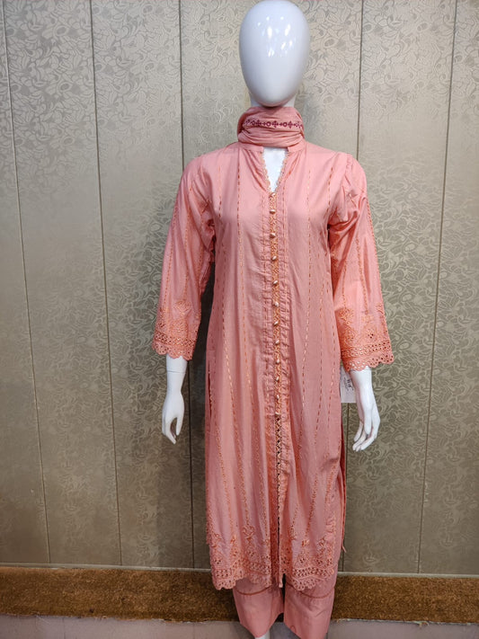 Mirari 3-Piece All over Chikenkari Embroidered Lawn Collection