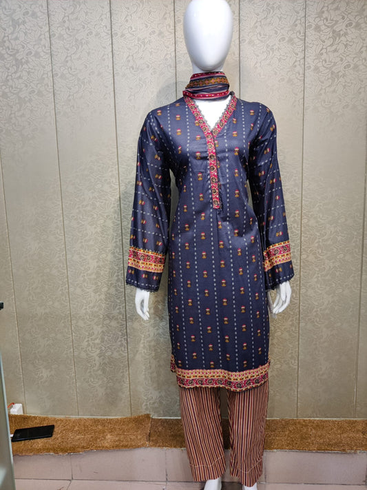 BS Printed Lawn-3PC