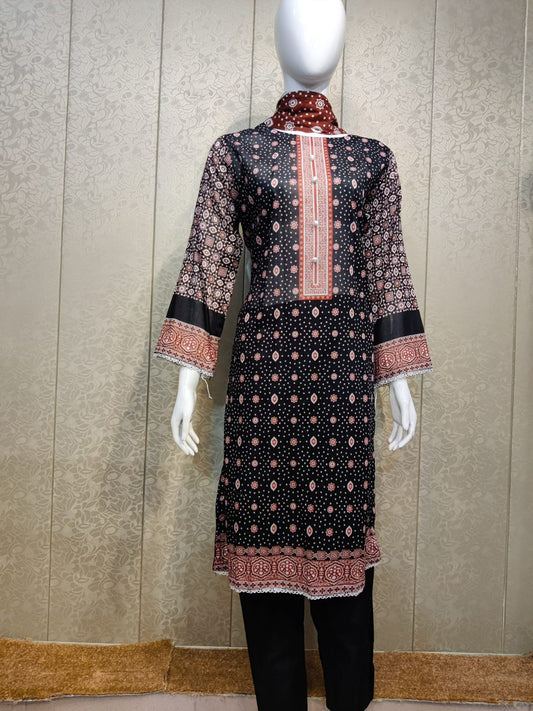 BS Printed Lawn-3PC