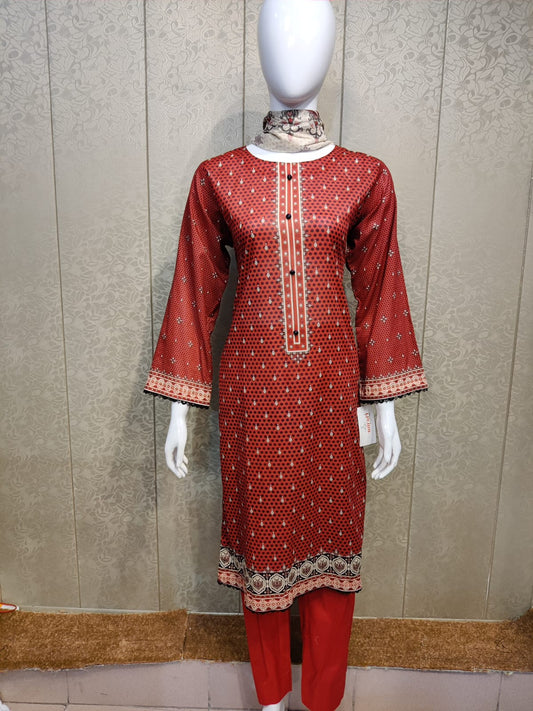 BS Printed Lawn-3PC