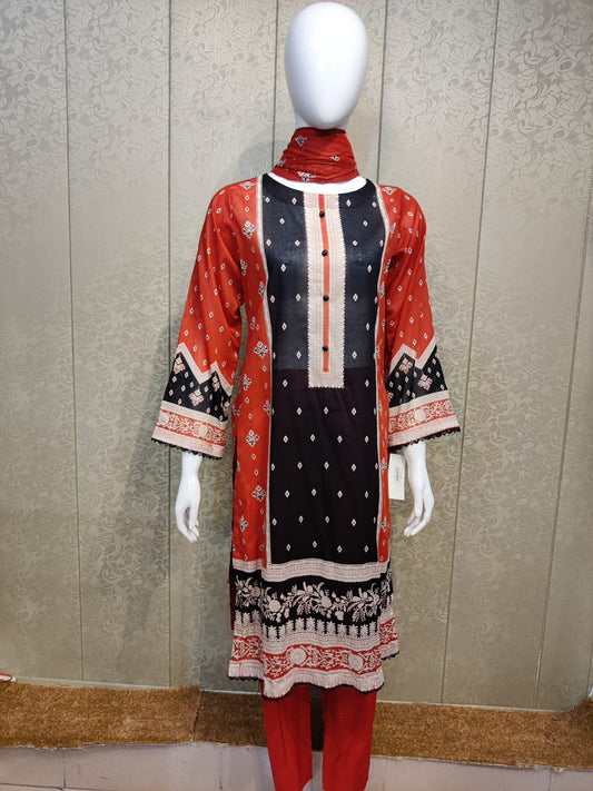 BS Printed Lawn-3PC
