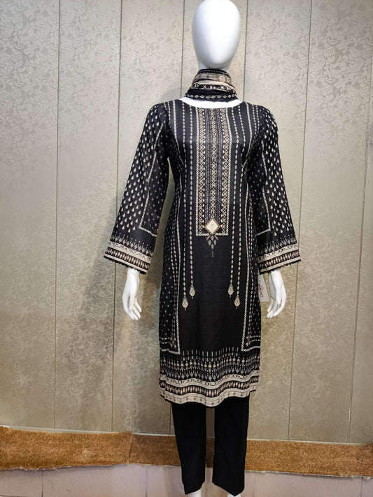 BS Printed Lawn-3PC