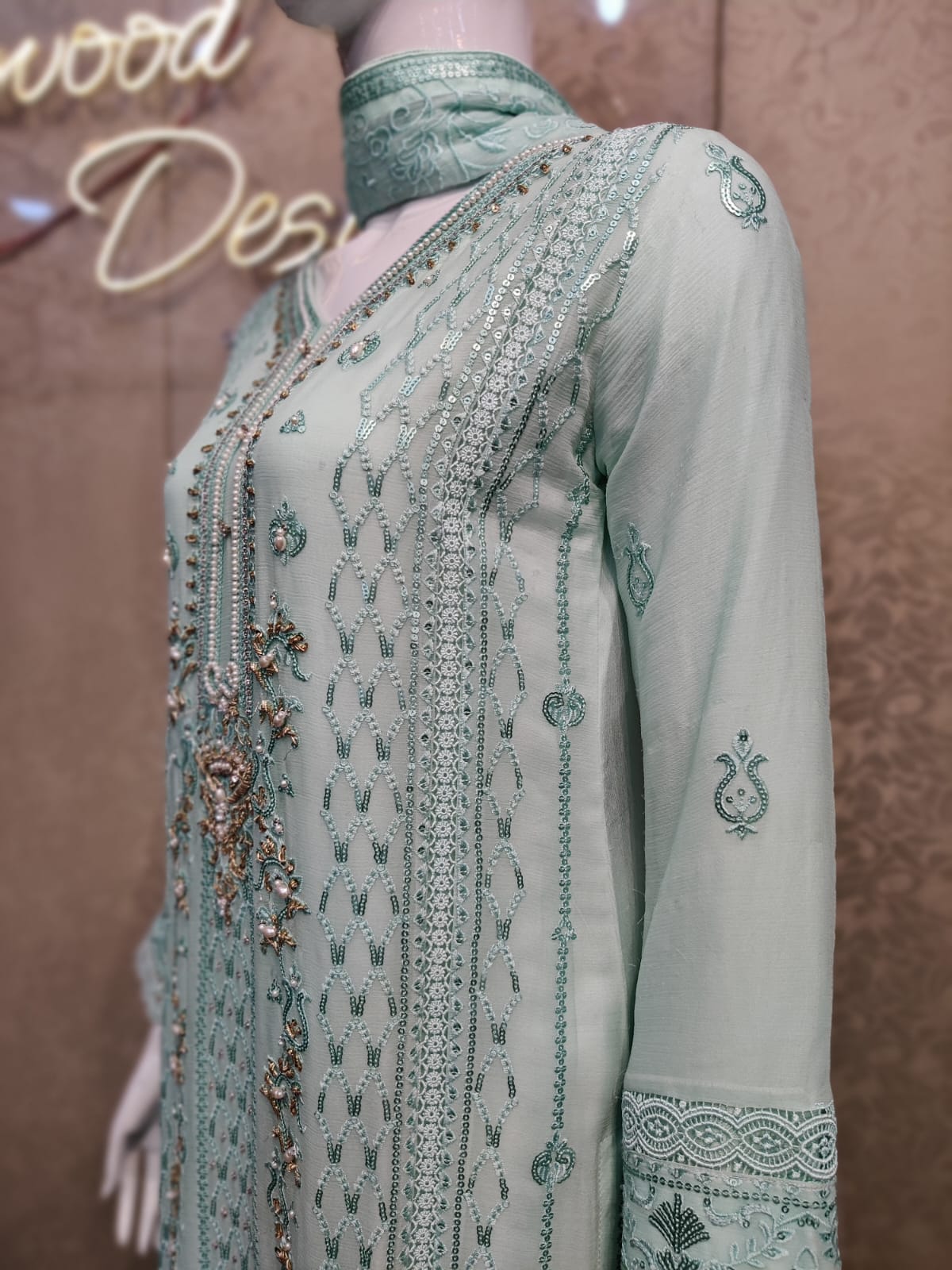 AU Emb Chiffon-3PC