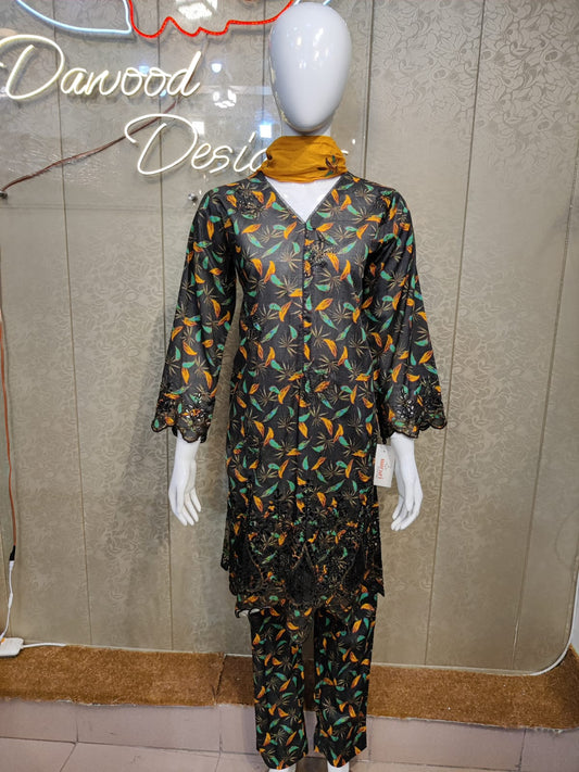BS Dhaga Kari Lawn-3PC