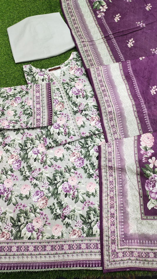 Bin Saeed Digital Printed Lawn 3PC