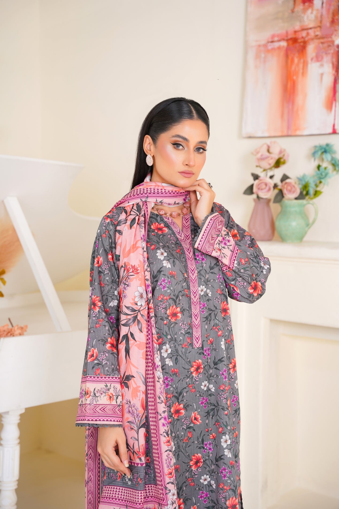 Printed Lawn 3PC