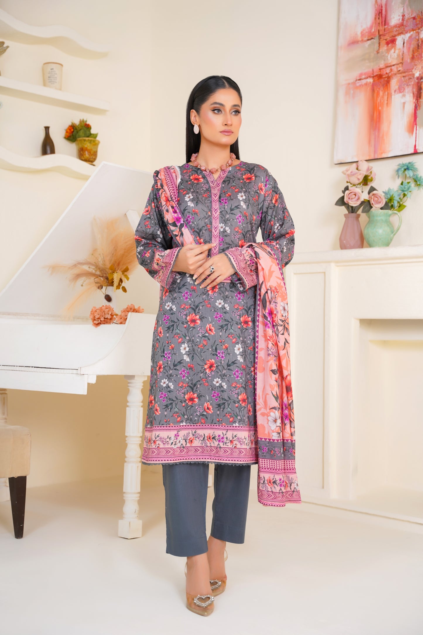 Printed Lawn 3PC