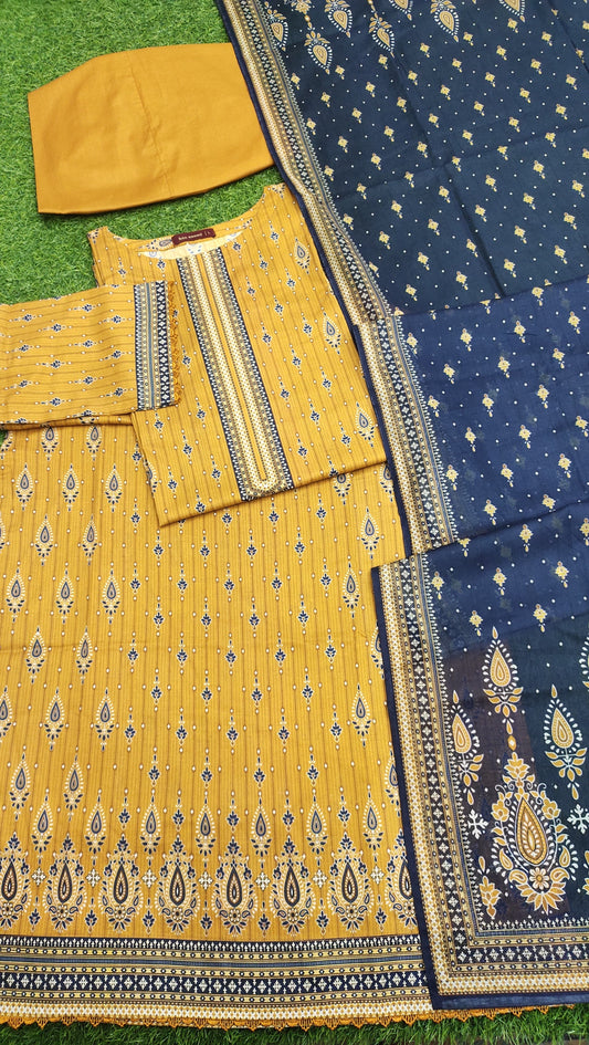 Bin Saeed Digital Printed Lawn 3PC