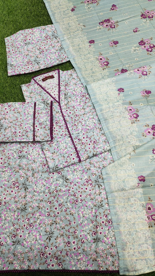 Bin Saeed Printed Lawn-3PC