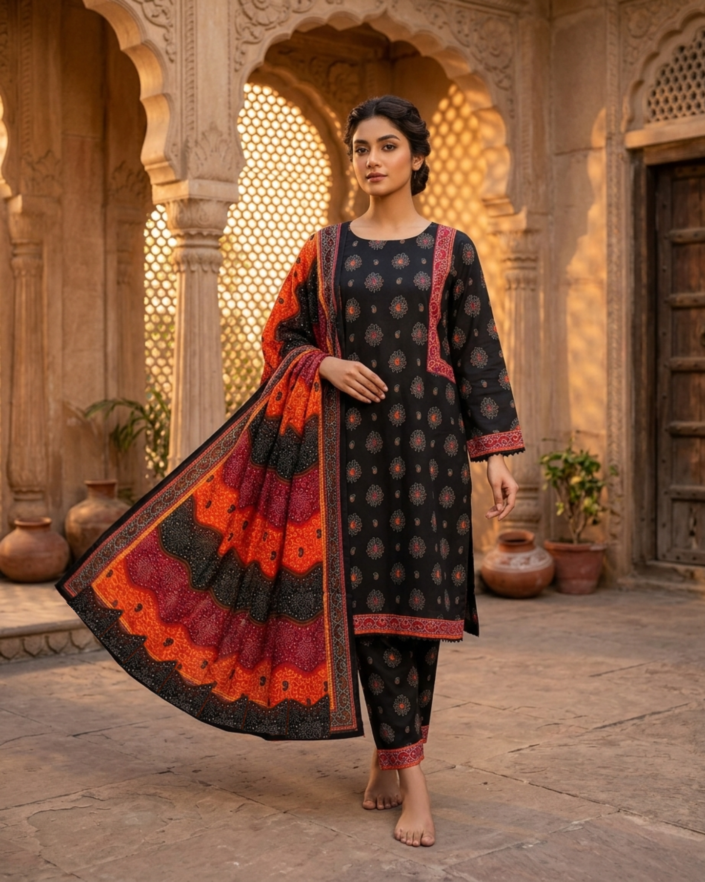Bin Saeed Digital Printed Lawn 3PC