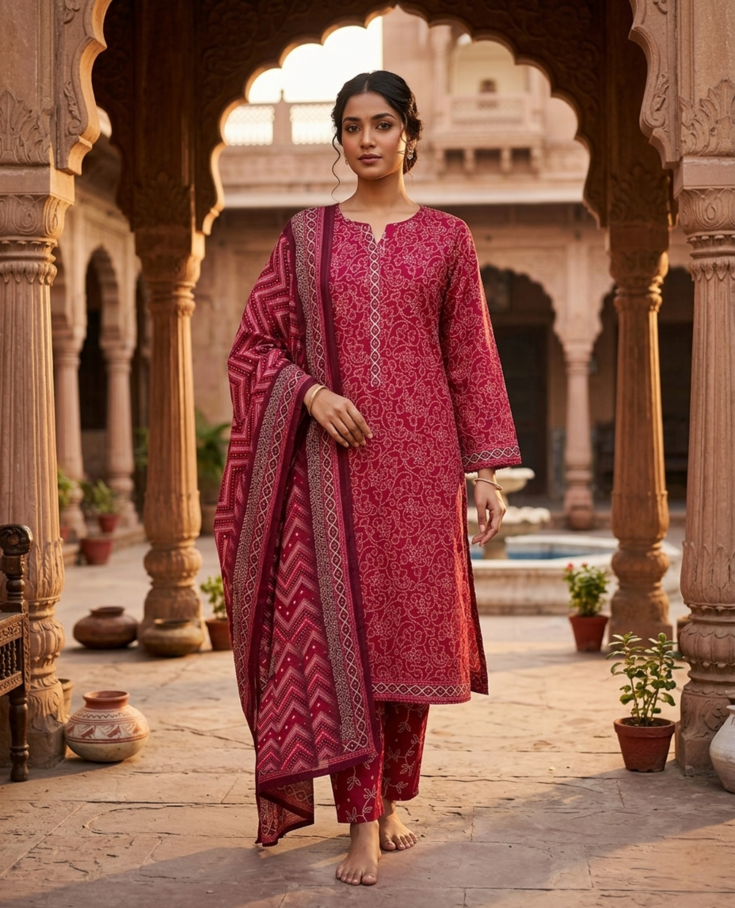 Bin Saeed Digital Printed Lawn 3PC