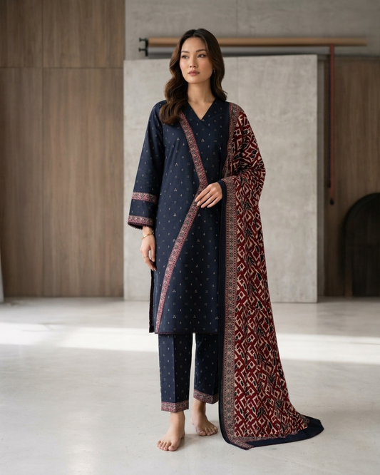Bin Saeed Digital Printed Lawn 3PC