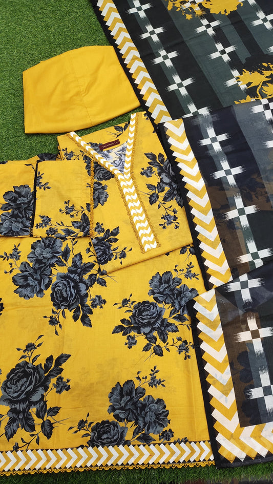 Bin Saeed Digital Printed Lawn 3PC