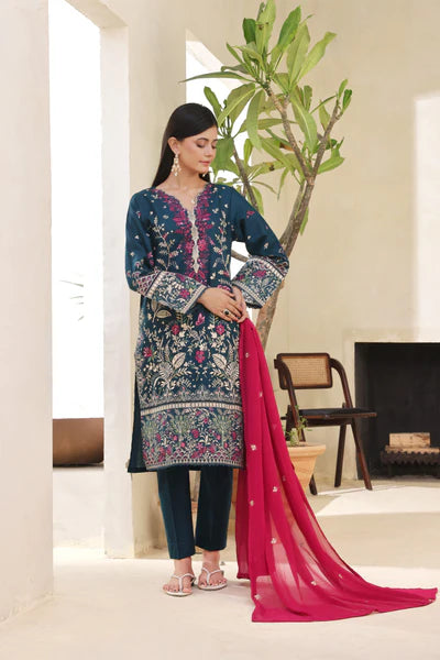 Meher Embroidered Heavy & Chikenkari Lawn 3PC