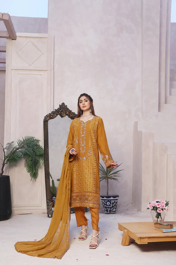 Safeena By Dressline Emb Shiffon 3PC