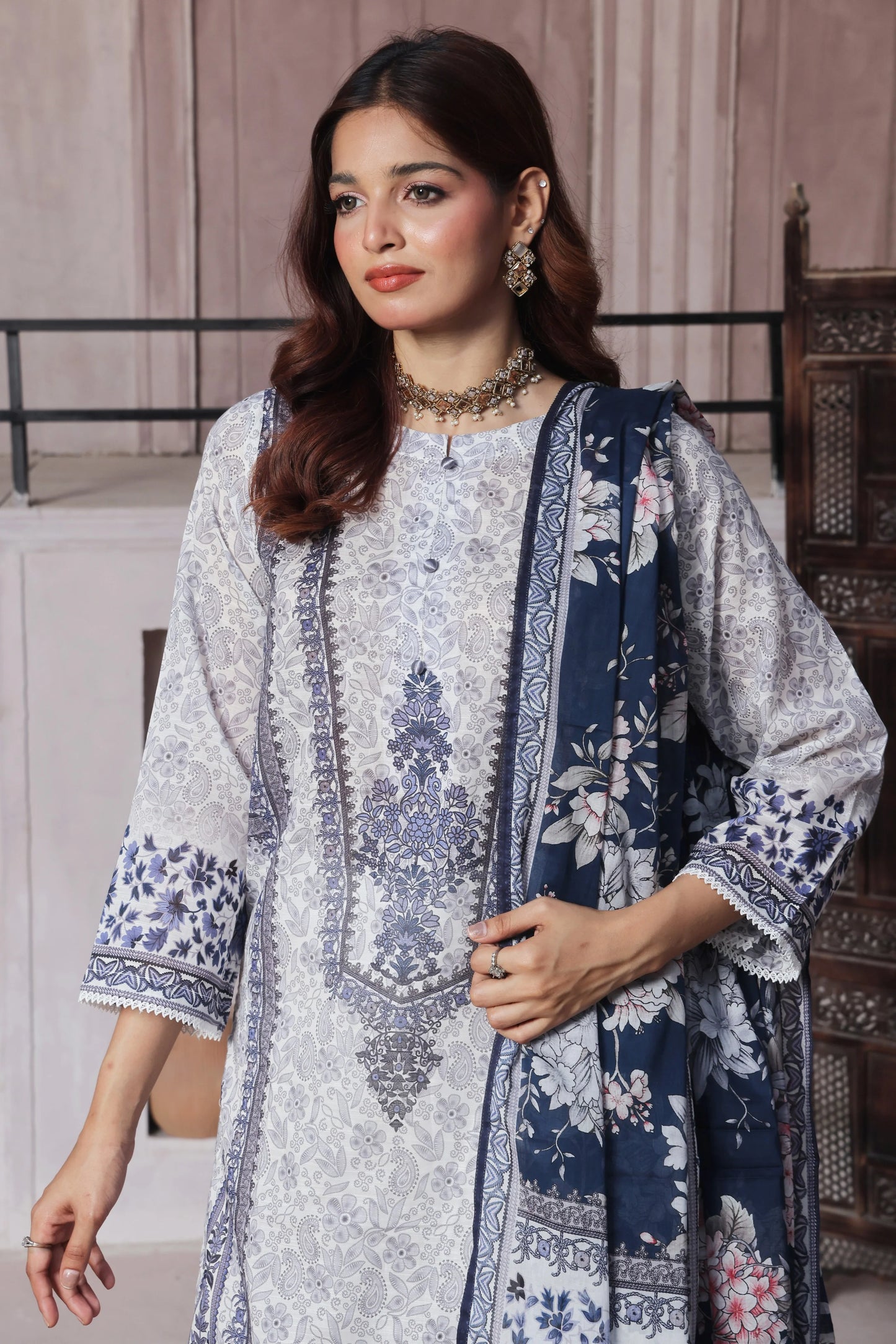 Olina By DressLine Printed Lawn 3PC