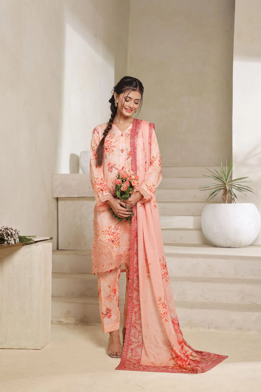 Arooba By Dressline Embroidered & Printed Lawn 3PC