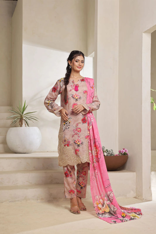 Arooba By Dressline Embroidered & Printed Lawn 3PC