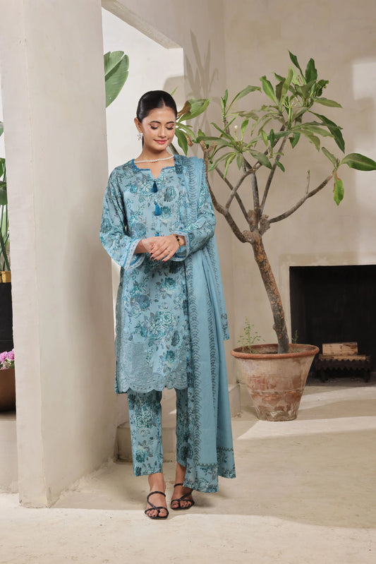 Arooba By Dressline Embroidered & Printed Lawn 3PC
