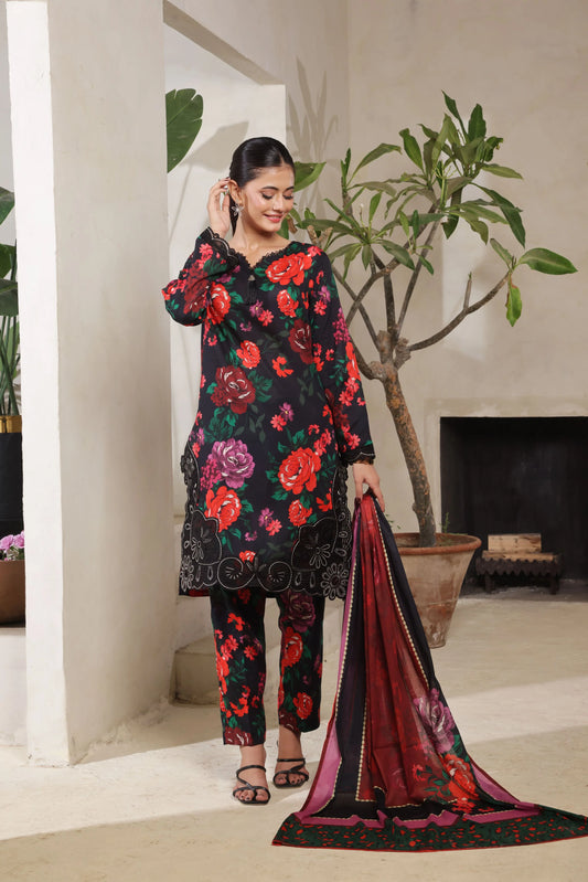 Arooba By Dressline Embroidered & Printed Lawn 3PC