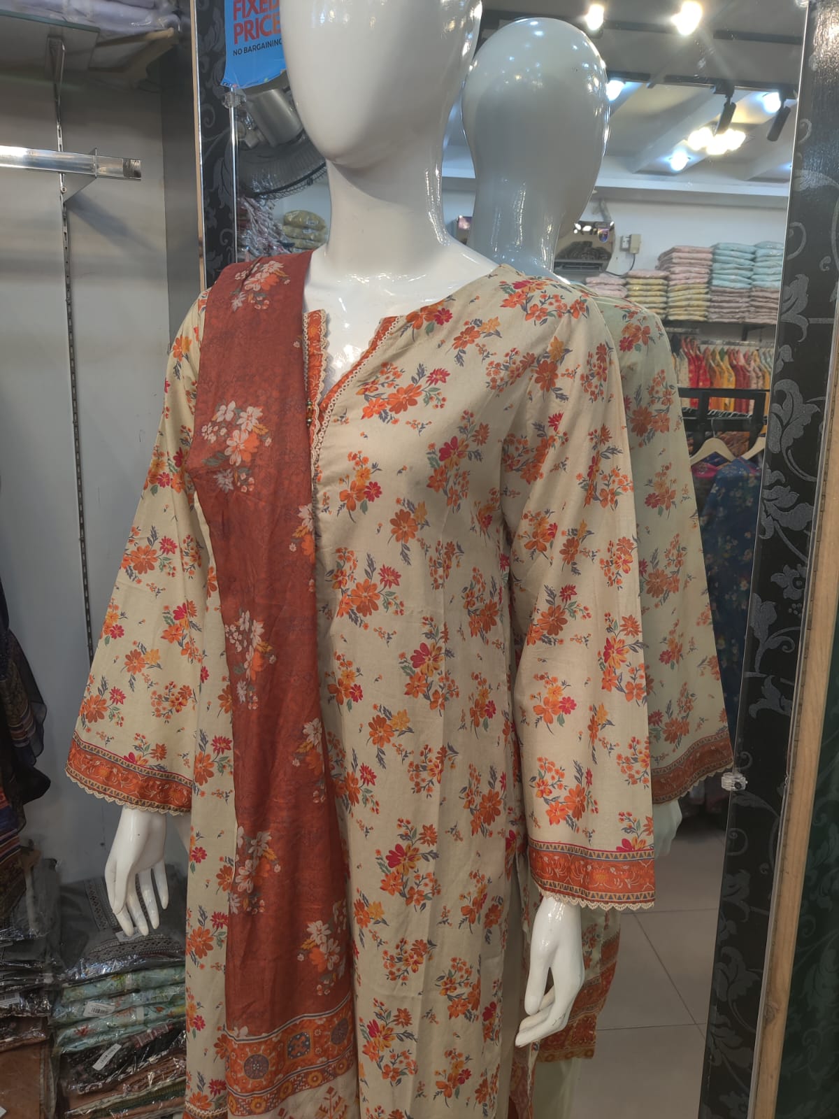 R Printed Lawn-3PC