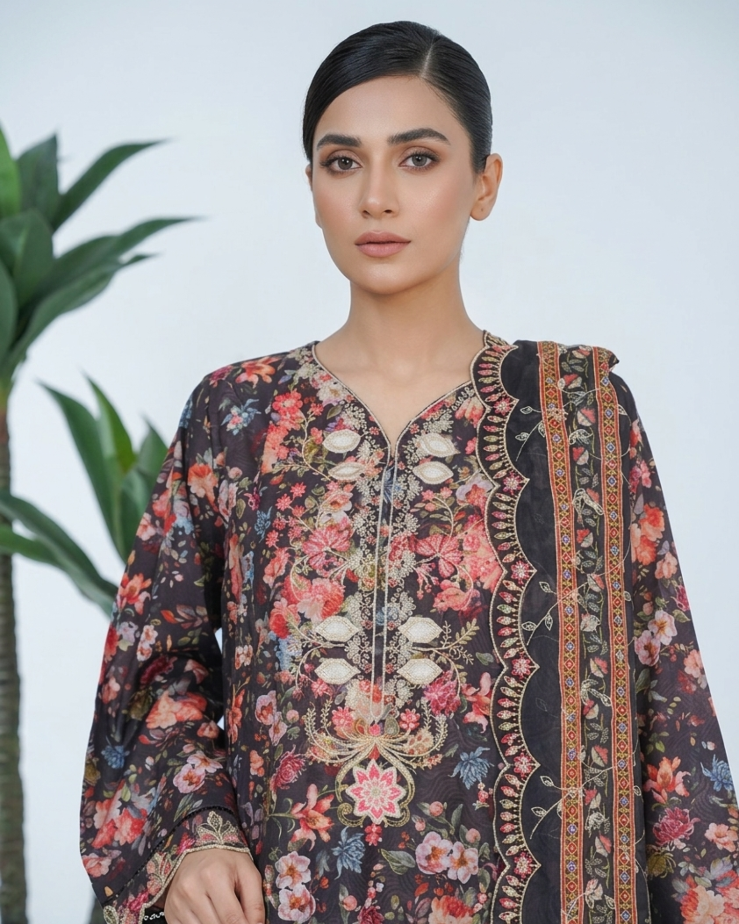 Bin Saeed Laserkari Emb Lawn 3PC