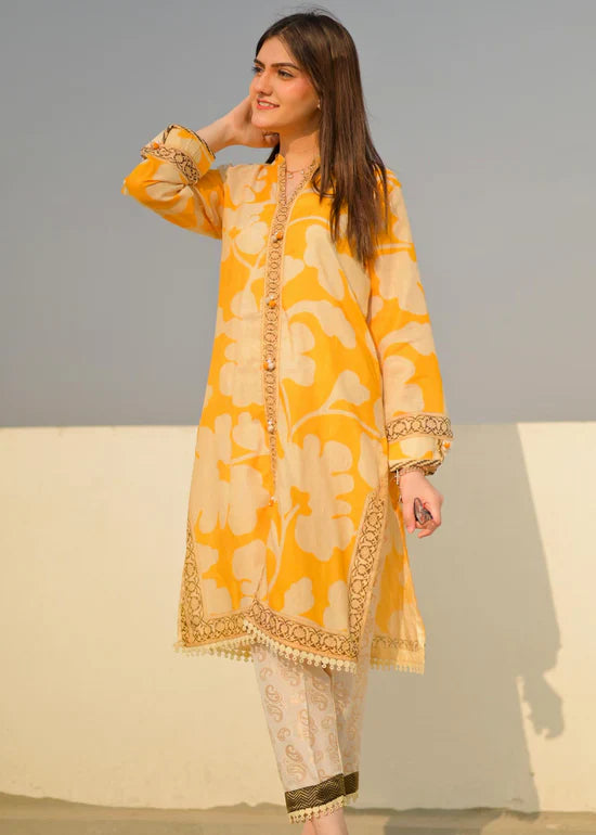 Pansy Print Lawn-2PC