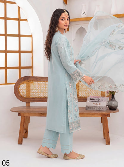 Maria B Luxury Embroidered Chikenkari Lawn 3PC