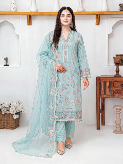 Maria B Luxury Embroidered Chikenkari Lawn 3PC