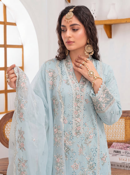 Maria B Luxury Embroidered Chikenkari Lawn 3PC