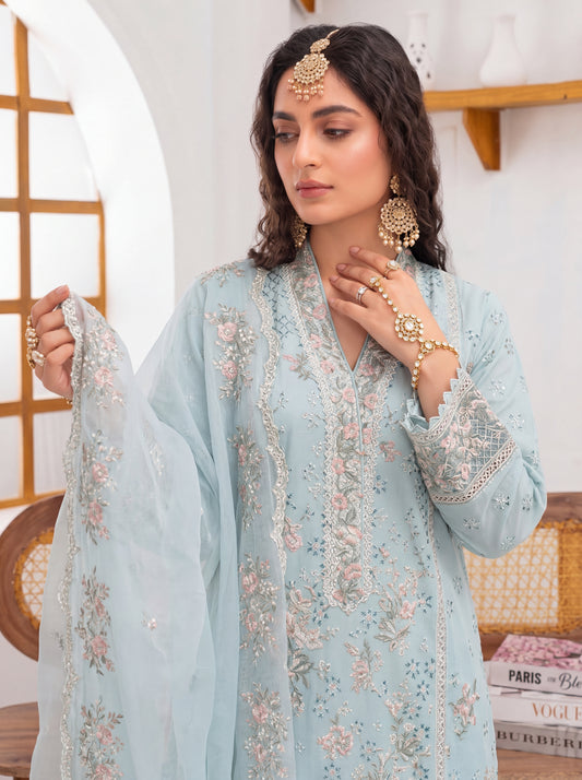 Maria B Luxury Embroidered Chikenkari Lawn 3PC